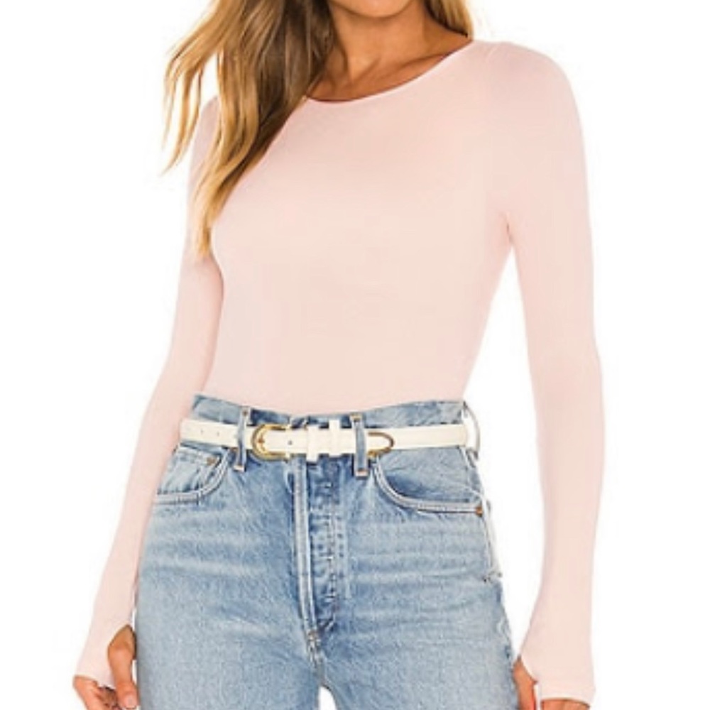 WORN ONCE Free People Light Pink Bodysuit